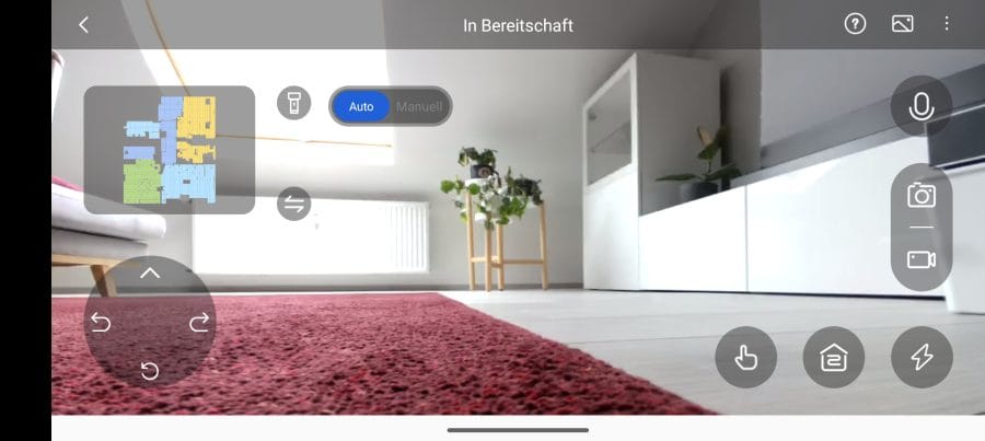 Superficie dell'app Dreamehome per la trasmissione di immagini dal vivo