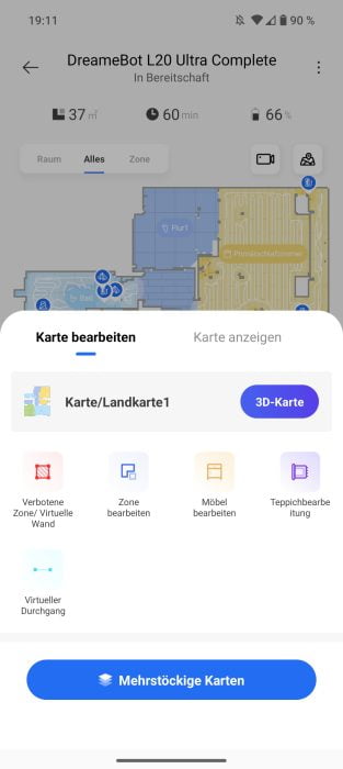 Modifica delle schede dell'app Dreamehome