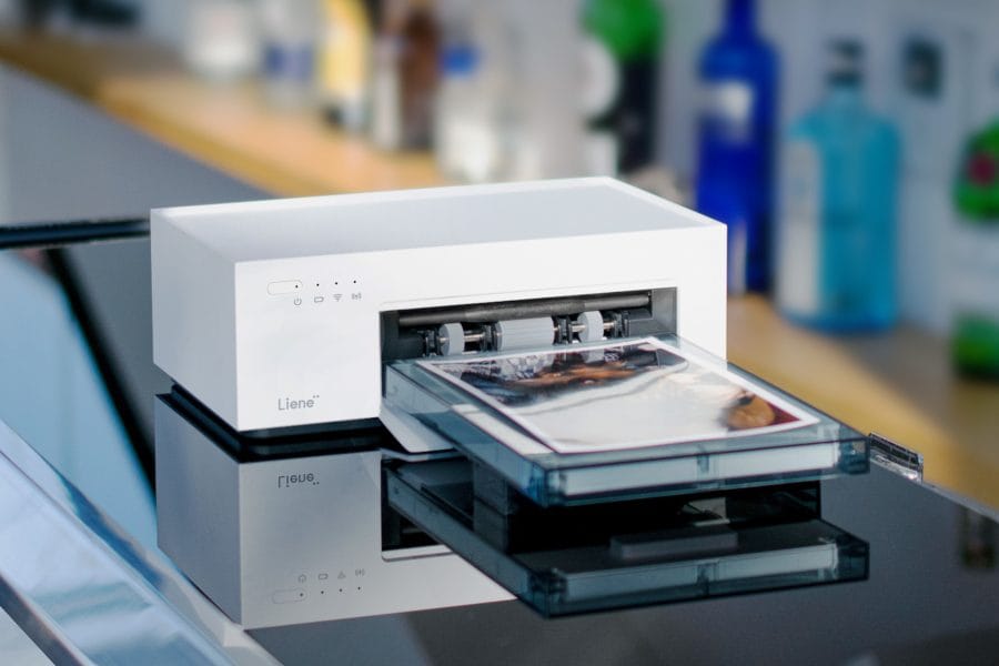 Liene photo printer when printing