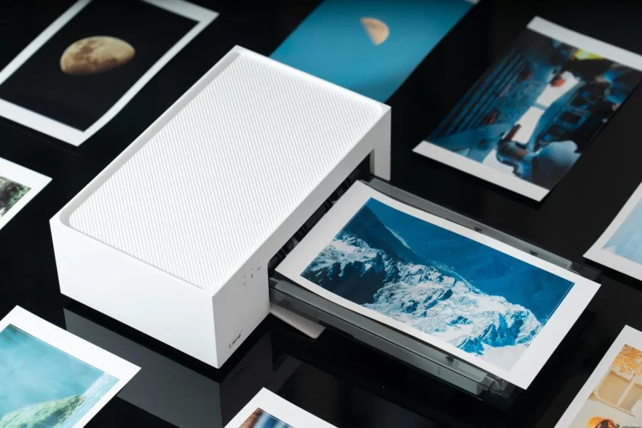 Liene Fotodrucker von oben fotografiert
