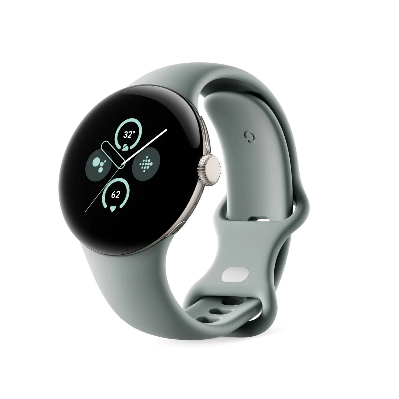 Google Pixel Watch 2 Champagne Or avec bracelet noisette