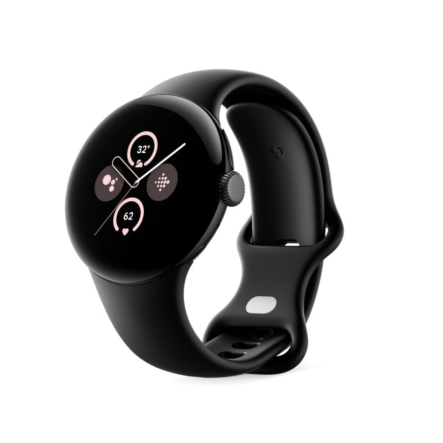 Google Pixel Watch 2 שחור מט עם צמיד אובסידיאן