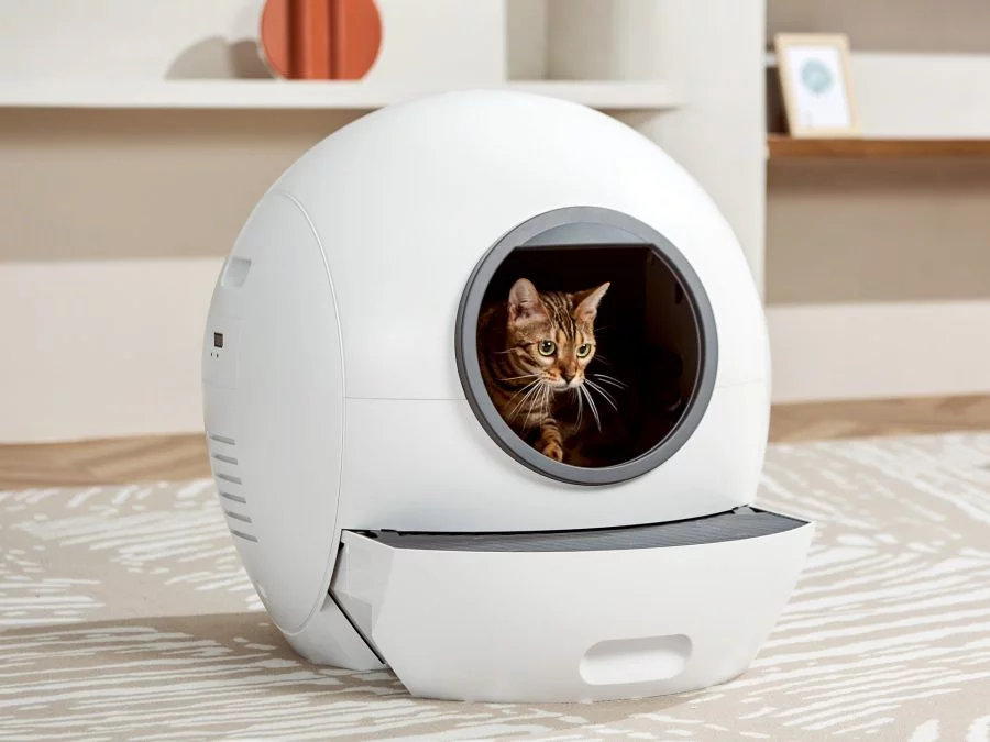 Önden kedili ELS PET çöp kutusu