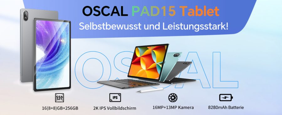 OSCAL Pad 15 ekranı