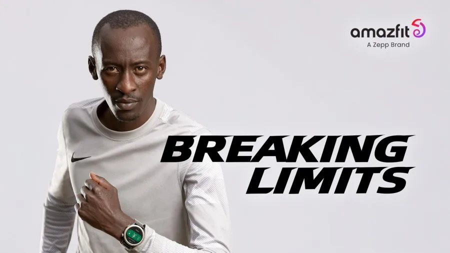 Parceria Amazfit com Kelvin Kiptum Hero