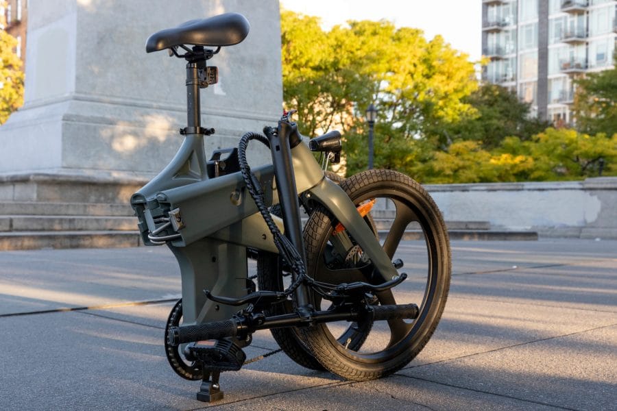 DYU T1 e-bike folded