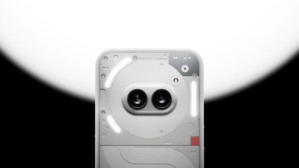 Yatay kameralı Hiçbir Şey Telefonu (2a) tasarım konsepti