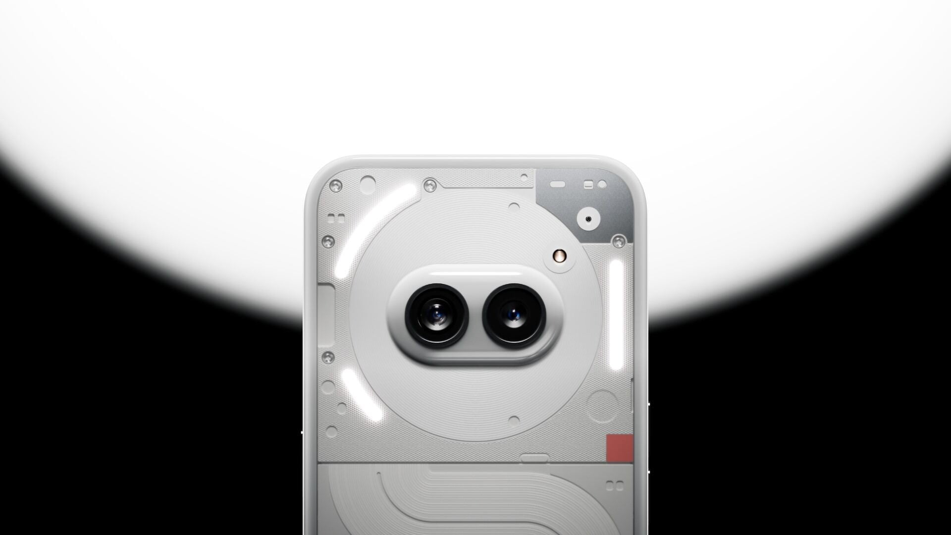 Conceito de design do Nothing Phone (2a) com câmera horizontal