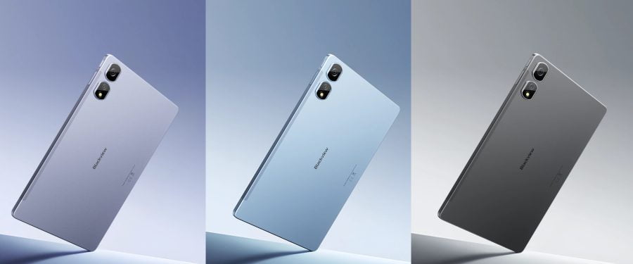 Blackview Tab 16 Pro in three colors