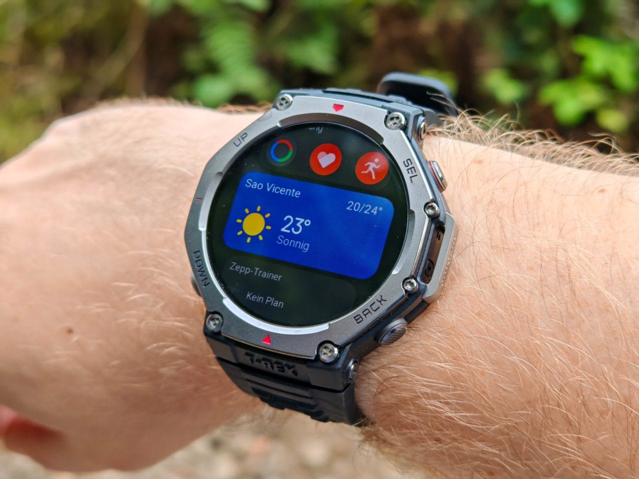 Amazfit T-Rex 3 Kachelansicht