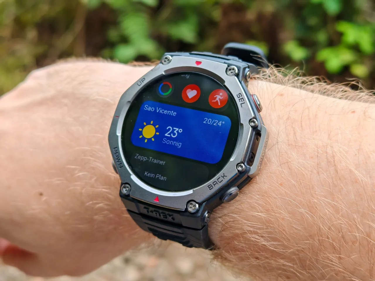 Amazfit T-Rex 3 tegelweergave
