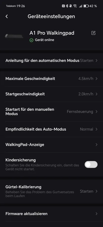 KS Fit App Einstellungen
