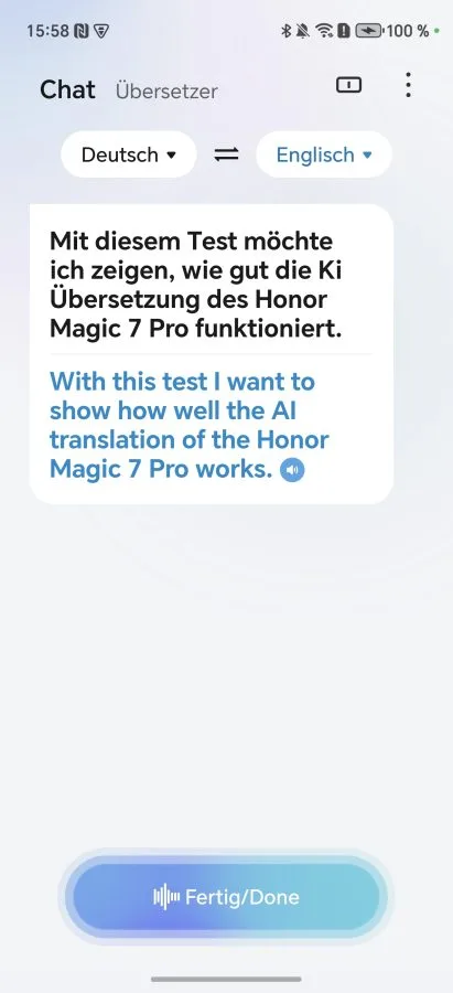 HONOR MagicOS 9 KI Übersetzung