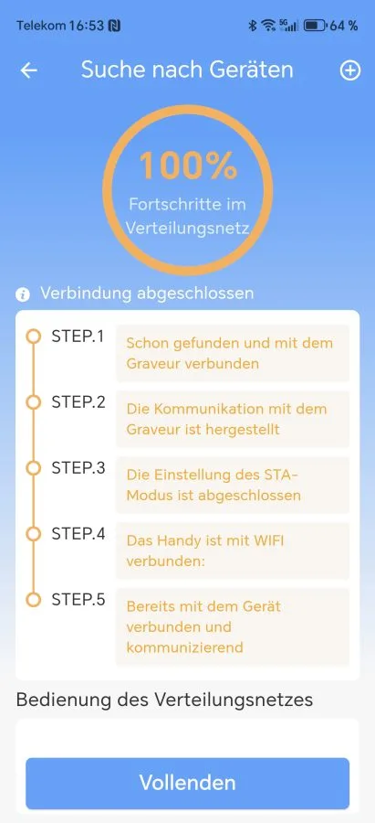 LONGER Nano Pro LaserBurn App Verbindung