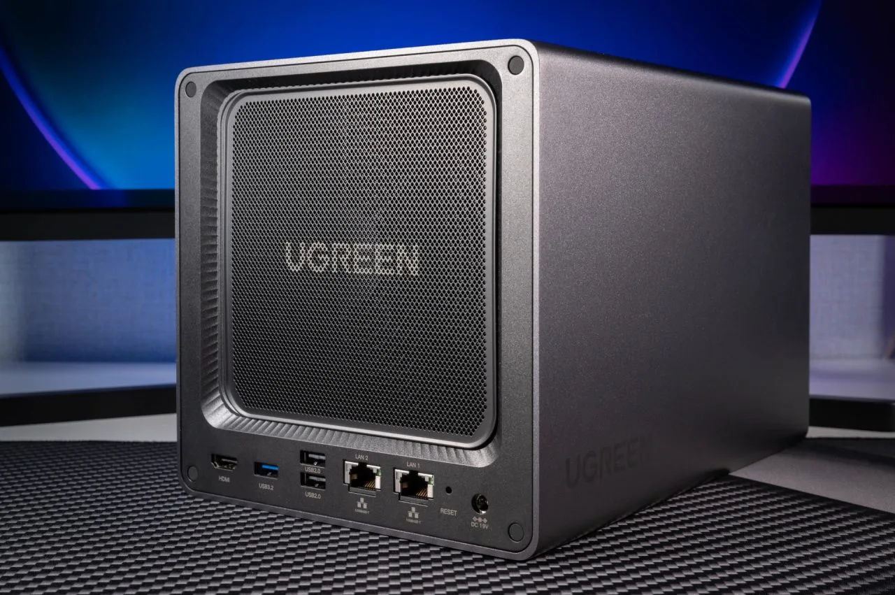 UGREEN NASync DXP4800 Plus from behind