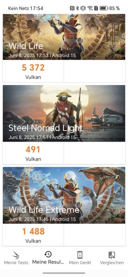 HONOR 400 3DMark Wild Life & Steel Nomad