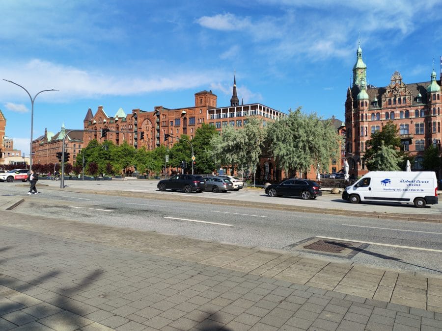 Testaufnahme in der Speicherstadt