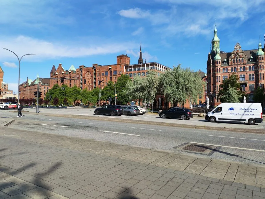 Testaufnahme in der Speicherstadt
