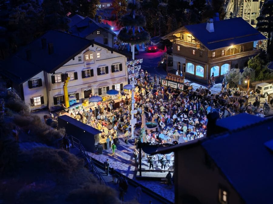 Testaufnahme Miniaturmuseum Fest bei Nacht