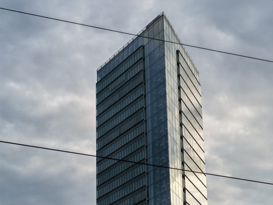 Testaufnahme eines Hochhauses