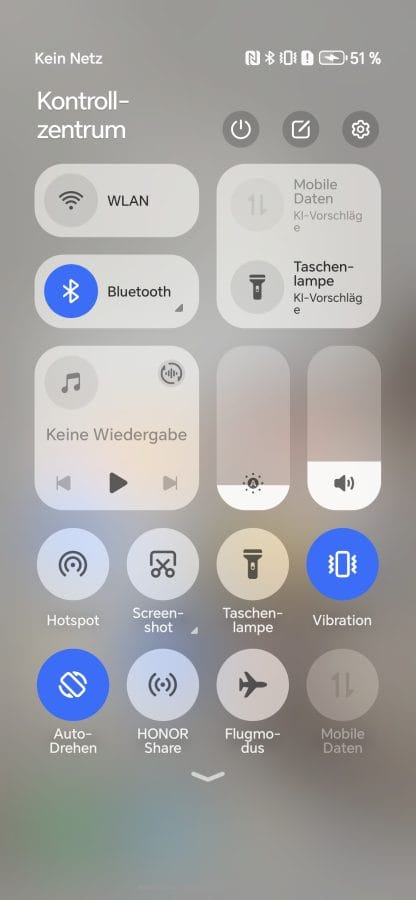 MagicOS 9 Schnellzugriff