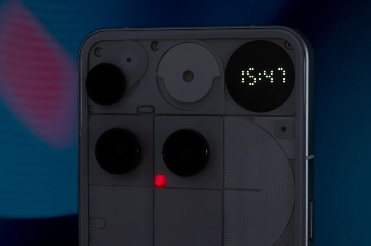 Niets Telefoon (3) rode LED achterkant