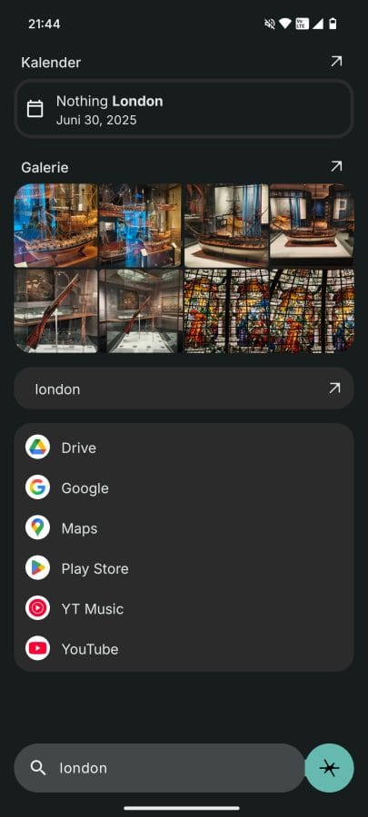 Essential Search Suche nach London