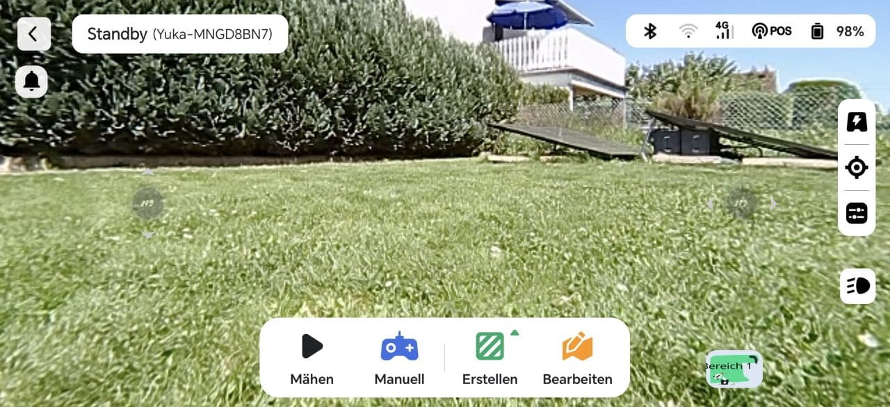 Mammotion App Live-Bild