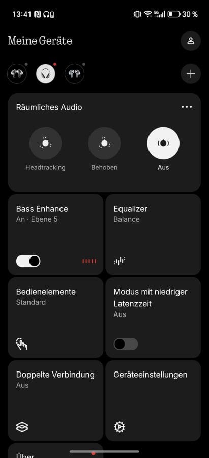 Nothing X App Funktionen