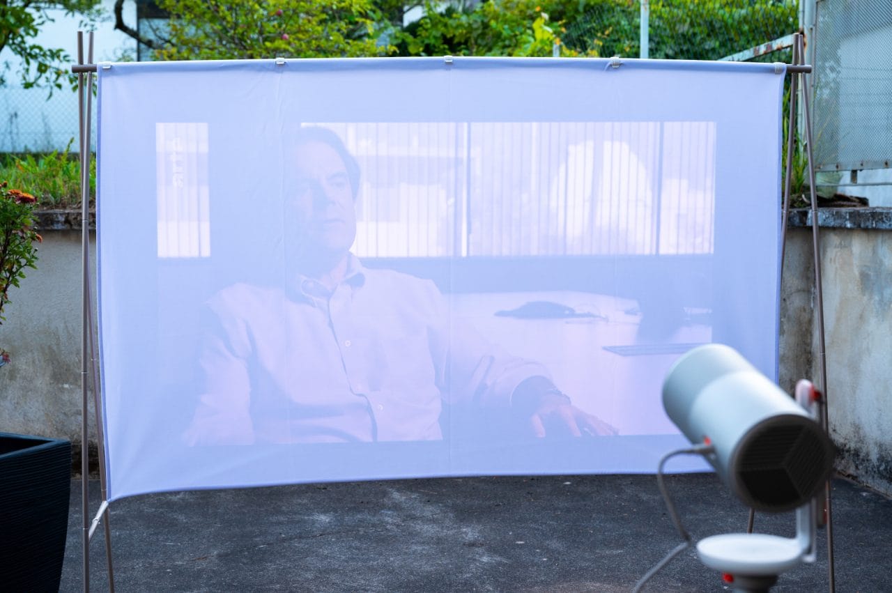 XGIMI MoGo 4 Laser Bild bei Tageslicht