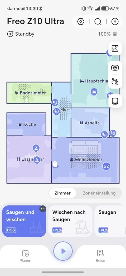 Narwhal-appens startskærm