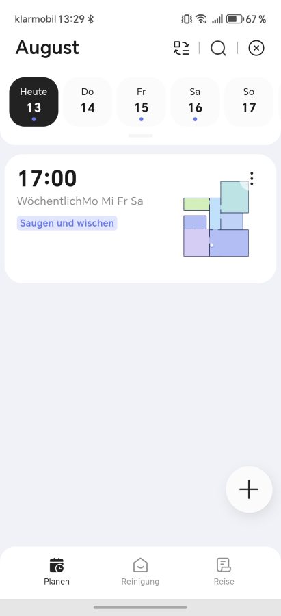Narwal App Zeitplan