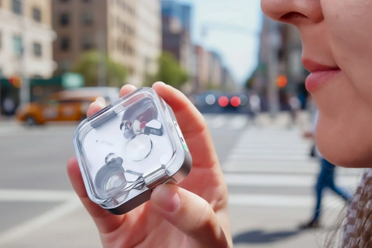 Mulher falando no super microfone