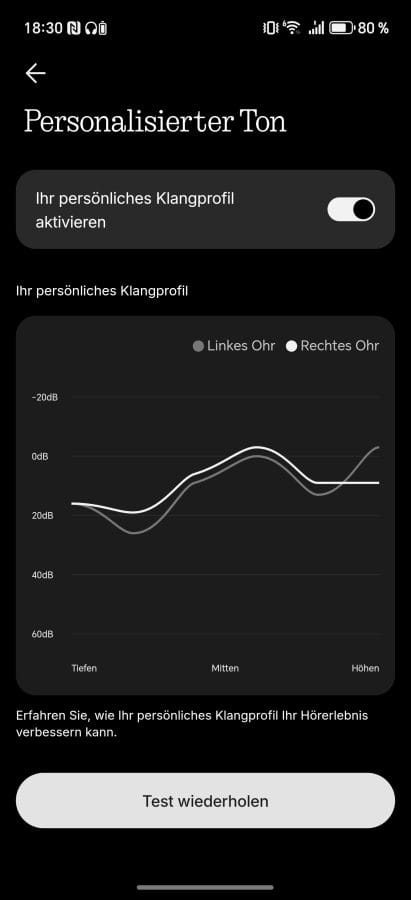 Nothing X App Personalisierter Ton