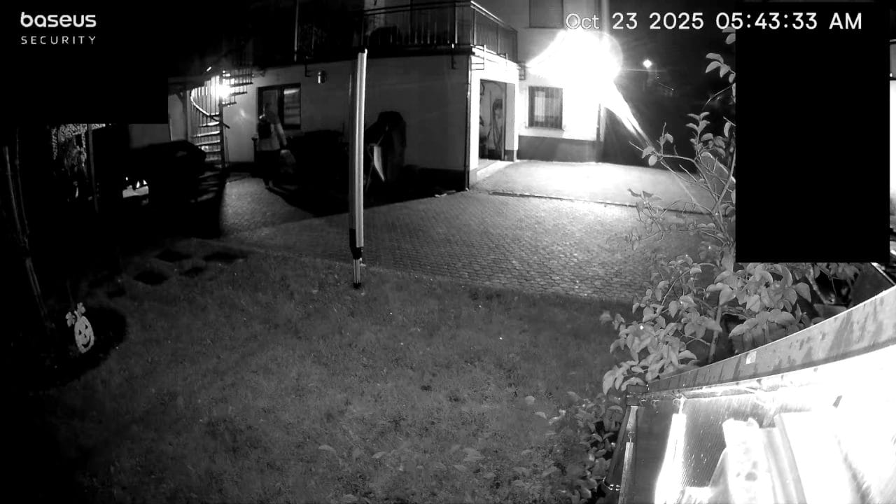 Baseus S2 Testaufnahme Nacht