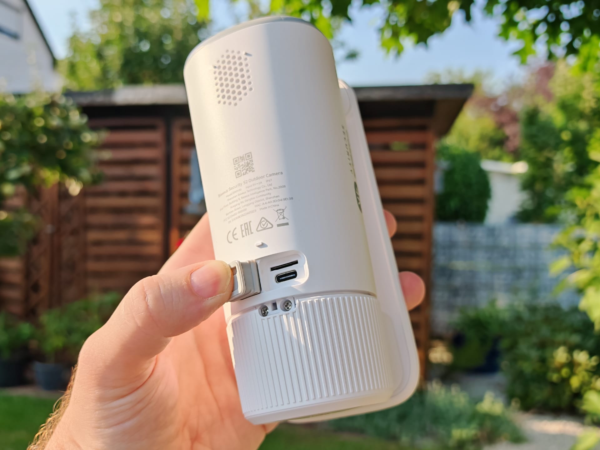 Caméra Solaire Extérieure Baseus S1 Lite - 2K, 135°, Vision Couleur Nuit, Détection Humaine, Sans Abonnement
