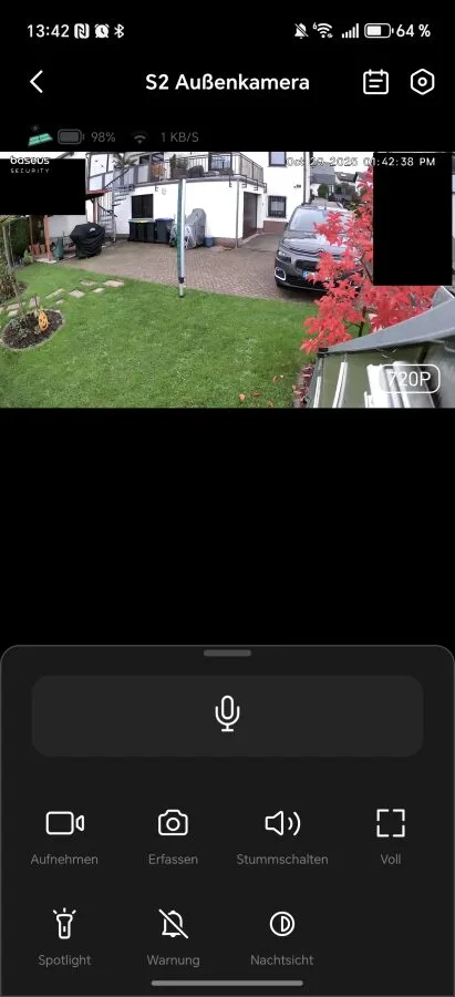 Streamování videa z bezpečnostní aplikace Baseus