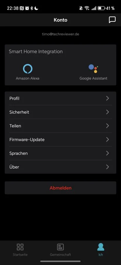 Integração de casa inteligente com o aplicativo Lepro