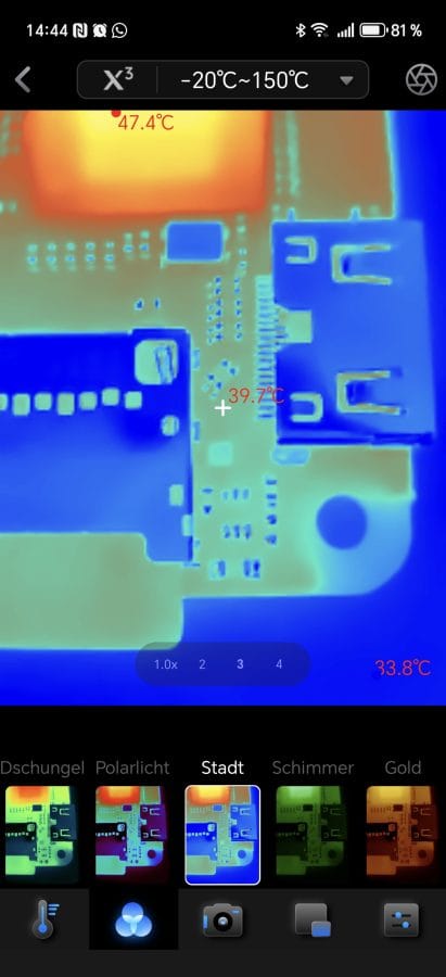 Thermal Master P3 Farben