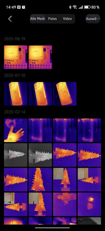 Thermal Master P3 Medienbibliothek