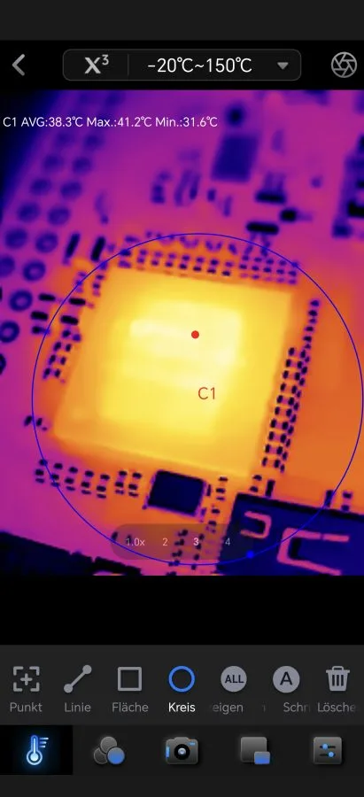 Главный экран и инструменты Thermal Master P3