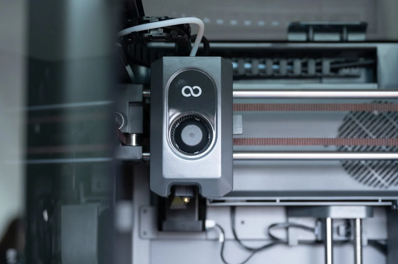 Close-up van de printkop