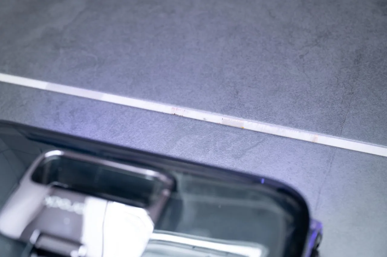 Roborock F25 Ultra-plattor efter den första rengöringscykeln