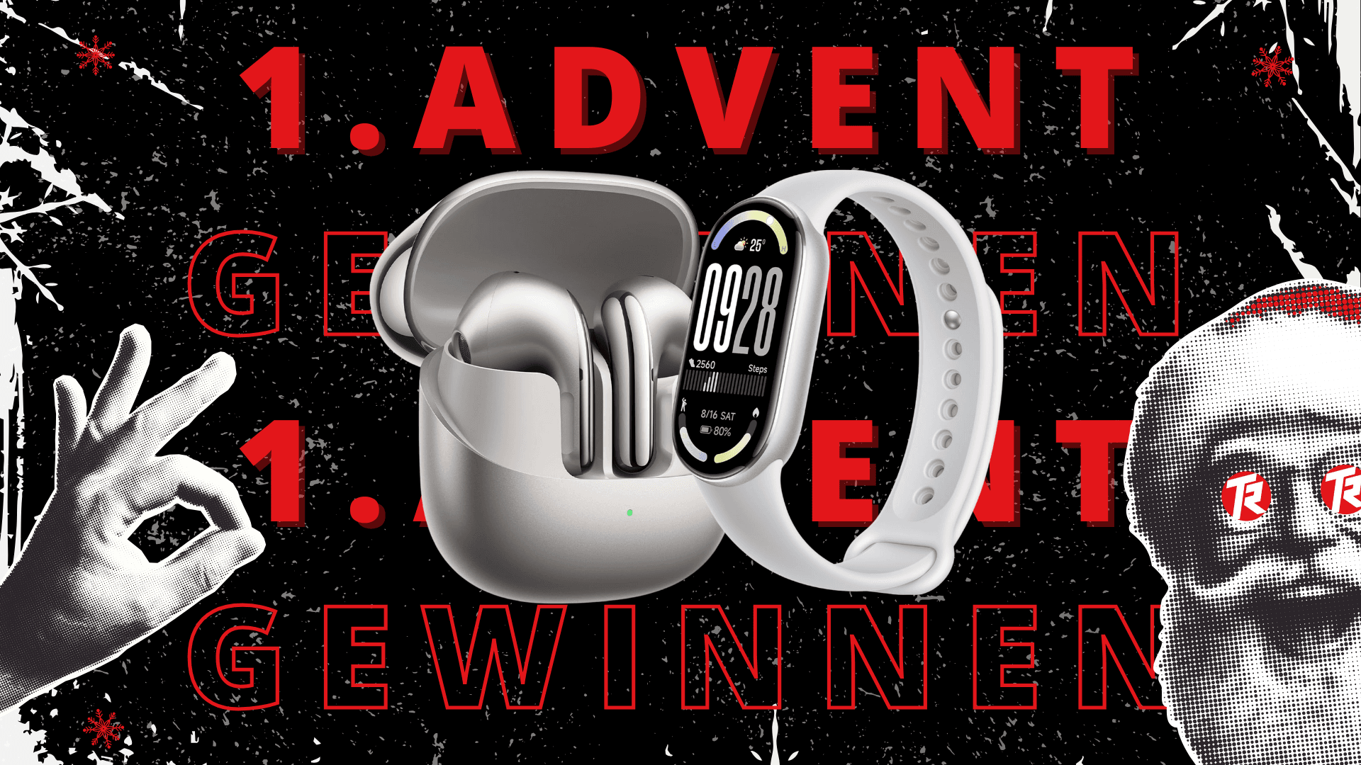 Techreviewer 1. Advent Gewinnspiel mit Xiaomi Buds 5 und Smart Band 10 Hero
