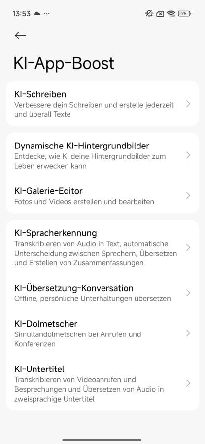 Xiaomi 15T KI-Funktionen