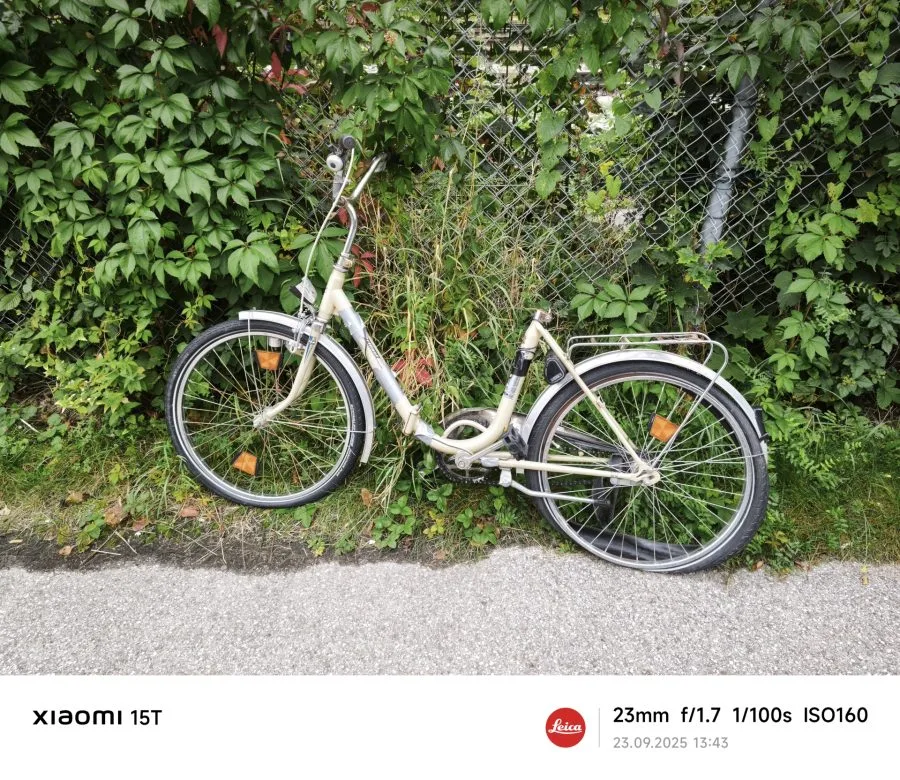 Prueba de grabación de la cámara principal de la Xiaomi 15T en bicicleta