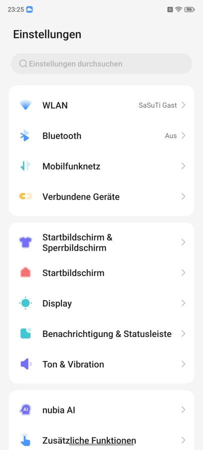 Nebula AIOS 2.0 Einstellungen