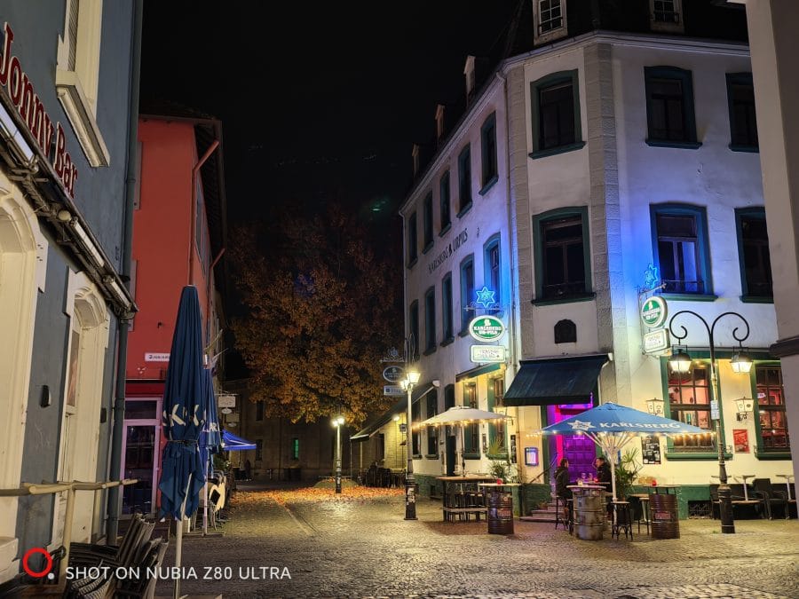 Kamera Testaufnahme Nacht Stadt