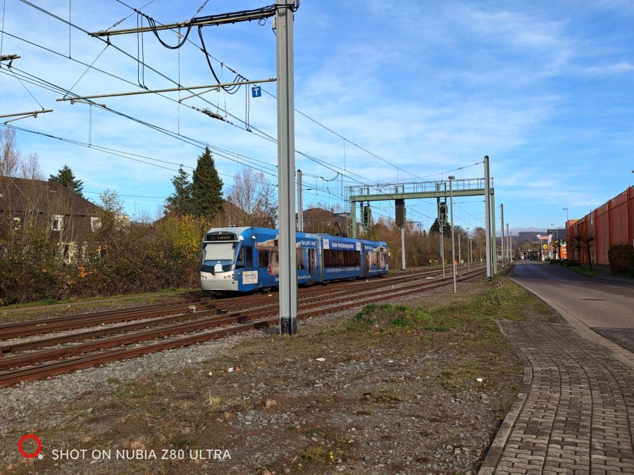 Kamera Testaufnahme Bahn