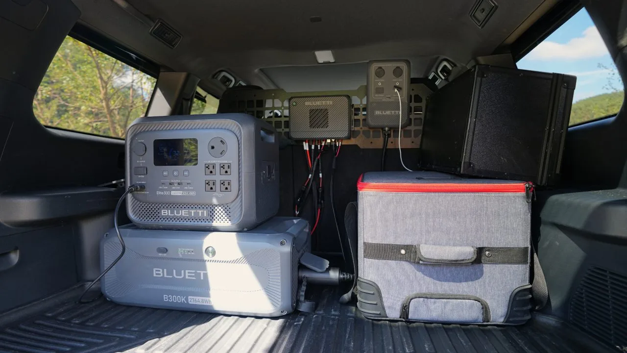 BLUETTI Charger 2 in the vehicle